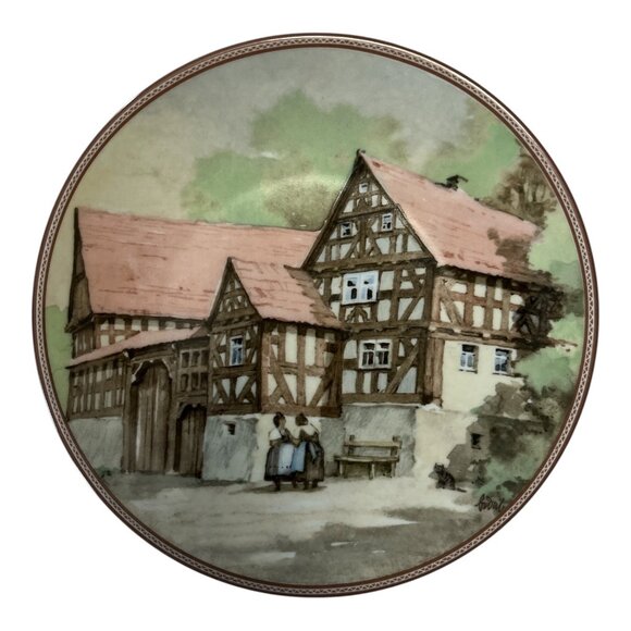 Vintage 1984 Königszelt Bavaria Collector Plate – “Bauernhaus in Fronhausen” by - Picture 1 of 3